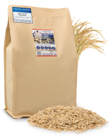 Rice Husks - silica (silicon) for healthy plants, mulch as sun protection for raised beds, vegetable & houseplants, bedding additive for happy chickens, quails, terrariums.