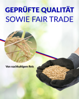 Reisspelzen 50L - Kieselsäure (Silizium) für gesunde Pflanzen, Mulch als Sonnenschutz für Hochbeete, Gemüse- & Zimmerpflanzen, Einstreu-Zusatz für glückliche Hühner, Wachteln, Terrarien